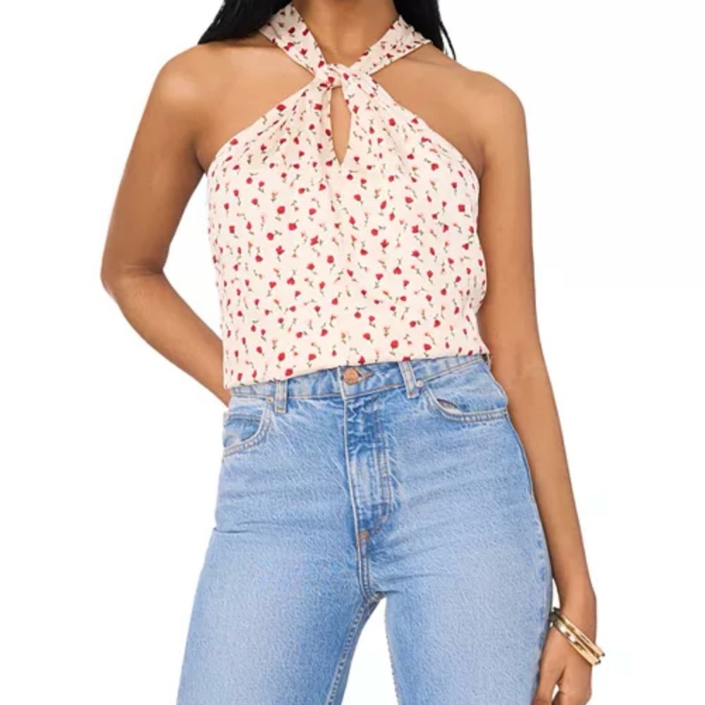 Floral Halter Neck Top